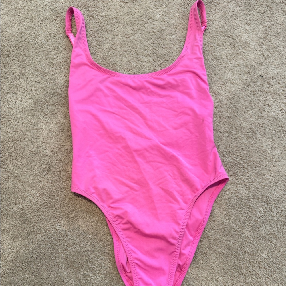 SKIMS Hot Pink One Piece Swimsuit
